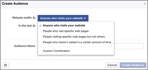 Reference for Facebook Custom Audience Feature